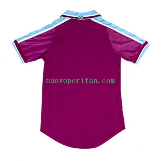 Maglie da Calcio West Ham United Retro Uomo Prima Tenuta 1999-2001 Maniche Corte