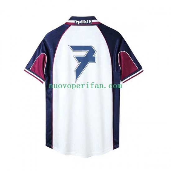 Maglie da Calcio West Ham United Iron Maiden Retro Uomo Trasferta Tenuta 1999 Maniche Corte