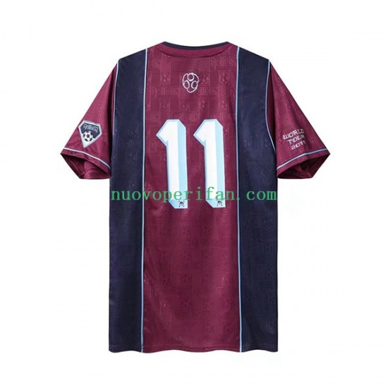 Maglie da Calcio West Ham United Iron Maiden Retro Uomo Trasferta Tenuta 2011 Maniche Corte