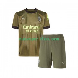 Maglie da Calcio AC Milan Bambino Alternativa Tenuta 2022-2023 Maniche Corte