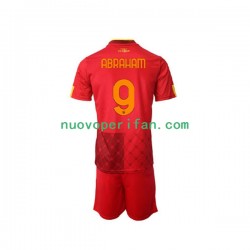Maglie da Calcio AS Roma Tammy Abraham 9 Bambino Prima Tenuta 2022-2023 Maniche Corte