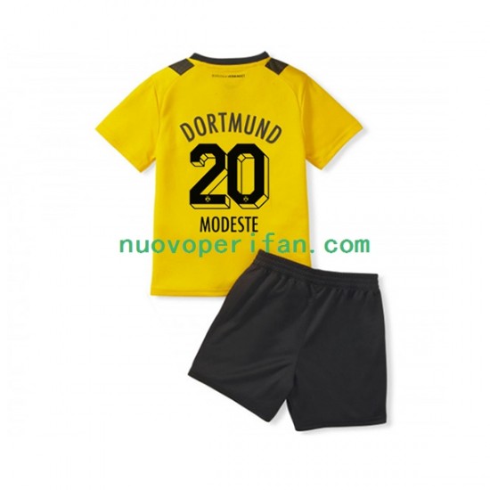 Maglie da Calcio Borussia Dortmund Anthony Modeste 20 Bambino Prima Tenuta 2022-2023 Maniche Corte