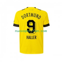 Maglie da Calcio Borussia Dortmund Sebastien Haller 9 Uomo Prima Tenuta 2022-2023 Maniche Corte