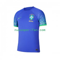 Maglie da Calcio Brasile Uomo Trasferta Tenuta Mondiali 2022 Maniche Corte