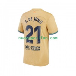 Maglie da Calcio FC Barcelona Frenkie de Jong 21 Uomo Trasferta Tenuta 2022-2023 Maniche Corte