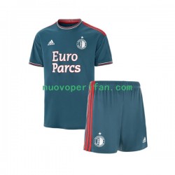 Maglie da Calcio Feyenoord Rotterdam Bambino Trasferta Tenuta 2022-2023 Maniche Corte