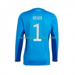 Maglie da Calcio Germania Manuel Neuer 1 Portiere Uomo Prima Tenuta Mondiali 2022 Maniche Corte