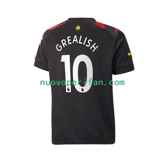 Maglie da Calcio Manchester City Grealish 10 Uomo Trasferta Tenuta 2022-2023 Maniche Corte