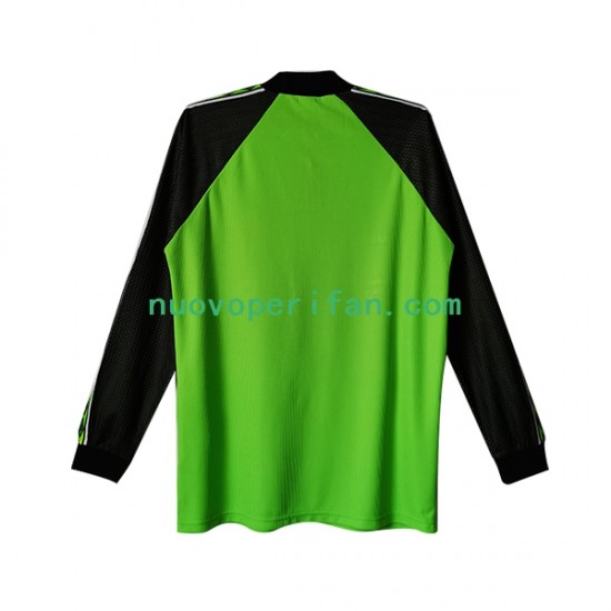Maglie da Calcio Manchester United Portiere Retro Uomo Prima Tenuta 1998-1999 Maniche Lunghe