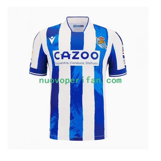 Maglie da Calcio Real Sociedad Uomo Prima Tenuta 2022-2023 Maniche Corte