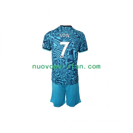 Maglie da Calcio Tottenham Hotspur Son Heung-min 7 Bambino Alternativa Tenuta 2022-2023 Maniche Corte