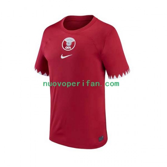 Maglie da Calcio Qatar Uomo Prima Tenuta Mondiali 2022 Maniche Corte