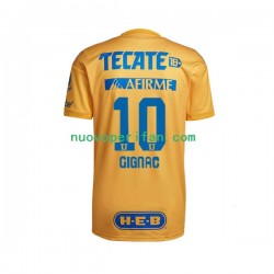 Maglie da Calcio Tigres UANL André-Pierre Gignac 10 Uomo Prima Tenuta 2022-2023 Maniche Corte