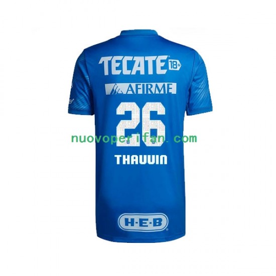 Maglie da Calcio Tigres UANL Florian Thauvin 26 Uomo Trasferta Tenuta 2022-2023 Maniche Corte