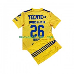 Maglie da Calcio Tigres UANL Florian Thauvin 26 Bambino Prima Tenuta 2022-2023 Maniche Corte