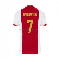Maglie da Calcio AFC Ajax Steven Bergwijn 7 Uomo Prima Tenuta 2022-2023 Maniche Corte