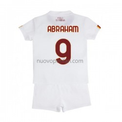 Maglie da Calcio AS Roma Tammy Abraham 9 Bambino Trasferta Tenuta 2022-2023 Maniche Corte