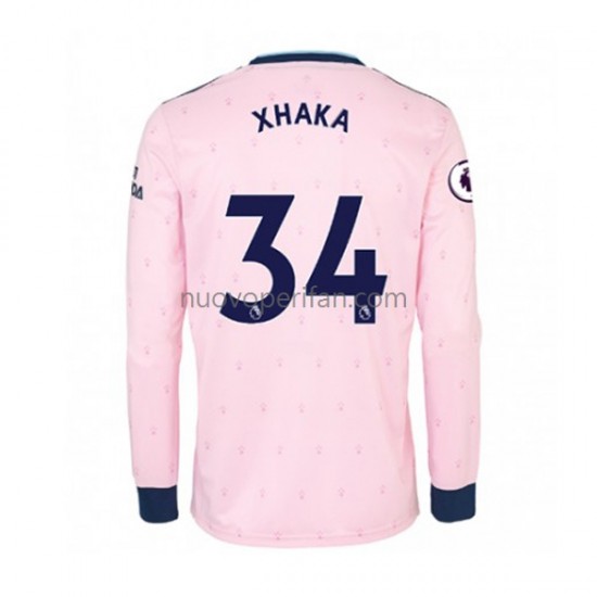 Maglie da Calcio Arsenal Granit Xhaka 34 Uomo Alternativa Tenuta 2022-2023 Maniche Lunghe