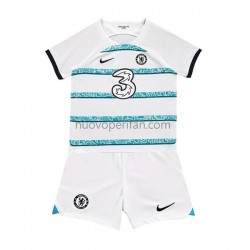Maglie da Calcio Chelsea Bambino Trasferta Tenuta 2022-2023 Maniche Corte