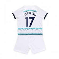 Maglie da Calcio Chelsea Sterling 17 Bambino Trasferta Tenuta 2022-2023 Maniche Corte