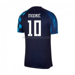 Maglie da Calcio Croazia Modrić 10 Uomo Trasferta Tenuta Mondiali 2022 Maniche Corte