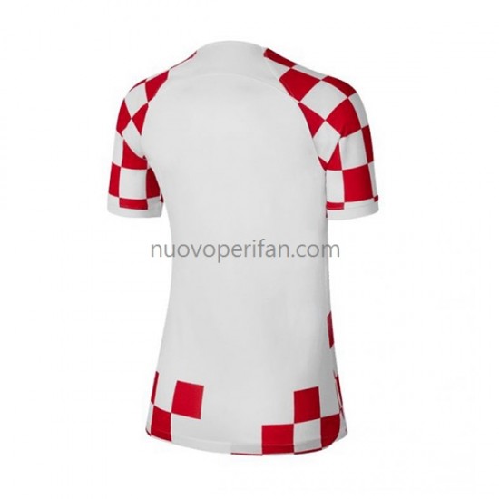 Maglie da Calcio Croazia Donna Prima Tenuta Mondiali 2022 Maniche Corte