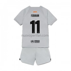 Maglie da Calcio FC Barcelona Ferran Torres 11 Bambino Alternativa Tenuta 2022-2023 Maniche Corte