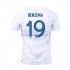 Maglie da Calcio Francia Benzema 19 Uomo Trasferta Tenuta Mondiali 2022 Maniche Corte