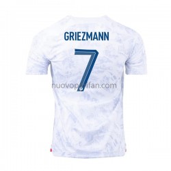 Maglie da Calcio Francia Griezmann 7 Uomo Trasferta Tenuta Mondiali 2022 Maniche Corte