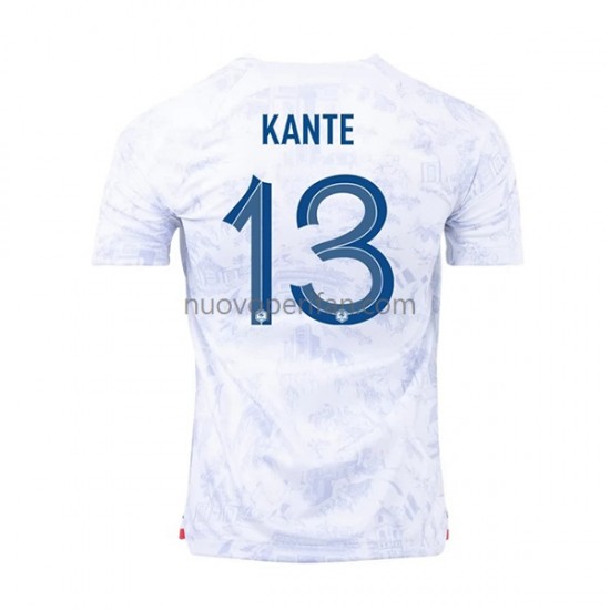 Maglie da Calcio Francia Kante 13 Uomo Trasferta Tenuta Mondiali 2022 Maniche Corte