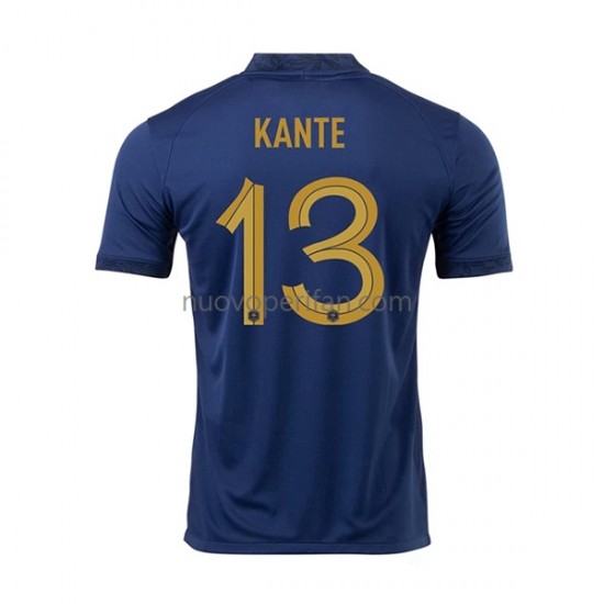 Maglie da Calcio Francia Kante 13 Uomo Prima Tenuta Mondiali 2022 Maniche Corte