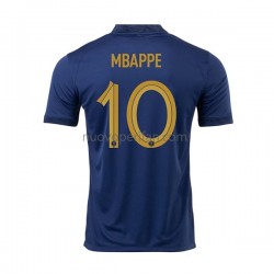Maglie da Calcio Francia Mbappé 10 Uomo Prima Tenuta Mondiali 2022 Maniche Corte