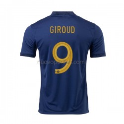 Maglie da Calcio Francia Olivier Giroud 9 Uomo Prima Tenuta Mondiali 2022 Maniche Corte