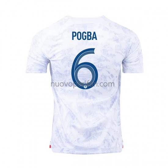 Maglie da Calcio Francia Pogba 6 Uomo Trasferta Tenuta Mondiali 2022 Maniche Corte