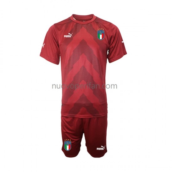 Maglie da Calcio Italia Portiere Bambino Trasferta Tenuta 2022-2023 Maniche Corte