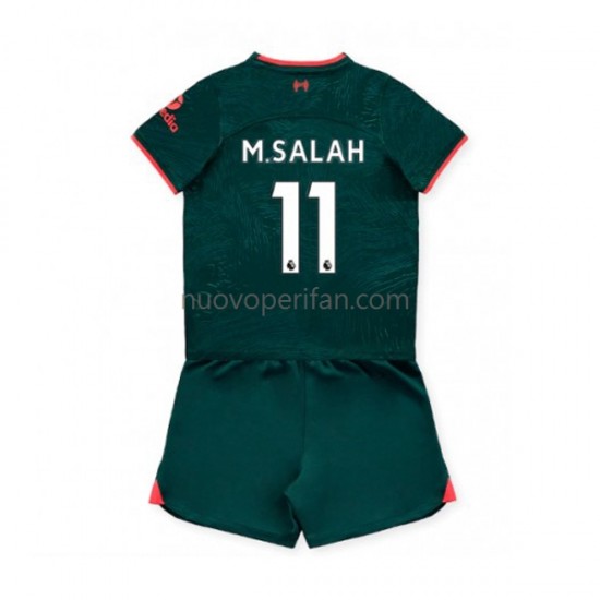 Maglie da Calcio Liverpool M.Salah 11 Bambino Alternativa Tenuta 2022-2023 Maniche Corte