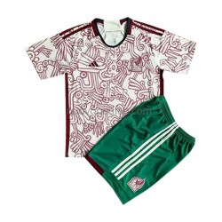 Maglie da Calcio Messico Bambino Trasferta Tenuta Mondiali 2022 Maniche Corte