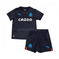 Maglie da Calcio Olympique de Marseille Bambino Trasferta Tenuta 2022-2023 Maniche Corte