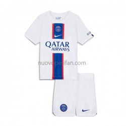Maglie da Calcio Paris Saint-Germain Bambino Alternativa Tenuta 2022-2023 Maniche Corte
