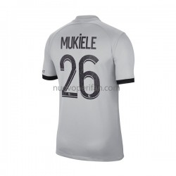 Maglie da Calcio Paris Saint-Germain Mukiele 26 Uomo Trasferta Tenuta 2022-2023 Maniche Corte