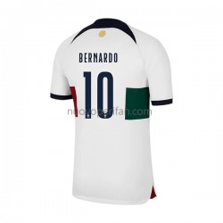 Maglie da Calcio Portogallo Bernardo 10 Uomo Trasferta Tenuta Mondiali 2022 Maniche Corte