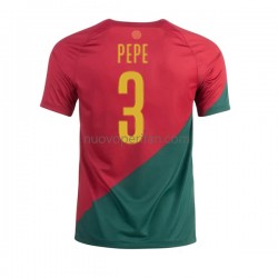 Maglie da Calcio Portogallo PEPE 3 Uomo Prima Tenuta Mondiali 2022 Maniche Corte