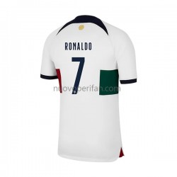Maglie da Calcio Portogallo Ronaldo 7 Uomo Trasferta Tenuta Mondiali 2022 Maniche Corte
