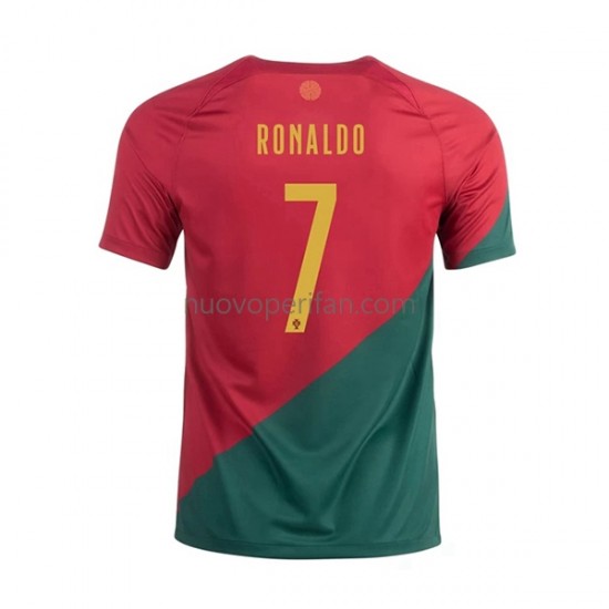 Maglie da Calcio Portogallo Ronaldo 7 Uomo Prima Tenuta Mondiali 2022 Maniche Corte