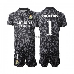 Maglie da Calcio Real Madrid Courtois 1 Portiere Bambino Trasferta Tenuta 2022-2023 Maniche Corte