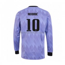 Maglie da Calcio Real Madrid Modrić 10 Uomo Trasferta Tenuta 2022-2023 Maniche Lunghe
