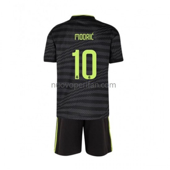 Maglie da Calcio Real Madrid Modrić 10 Bambino Alternativa Tenuta 2022-2023 Maniche Corte