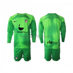 Maglie da Calcio Atlético Madrid Portiere Bambino Prima Tenuta 2022-2023 Maniche Lunghe