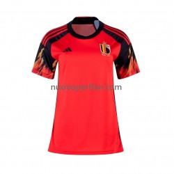 Maglie da Calcio Belgio Donna Prima Tenuta Mondiali 2022 Maniche Corte