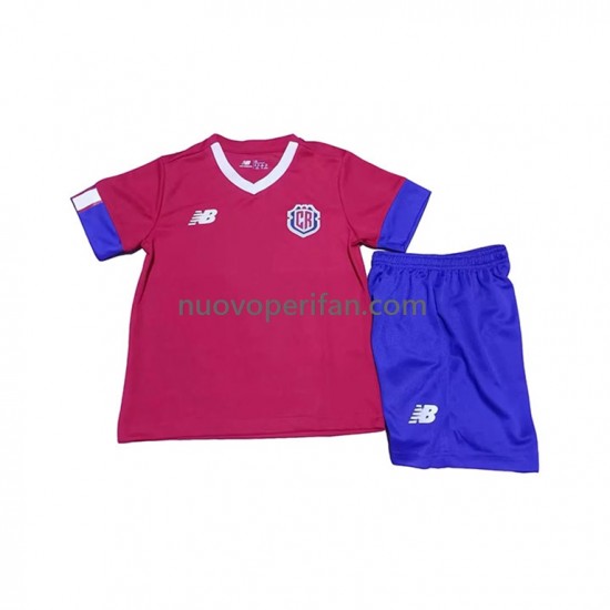 Maglie da Calcio Costa Rica Bambino Prima Tenuta Mondiali 2022 Maniche Corte